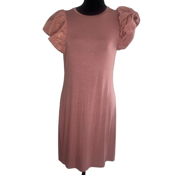 Express Dresses & Skirts - NWT Express Pink Ruffle Sleeves Dress‎ XS